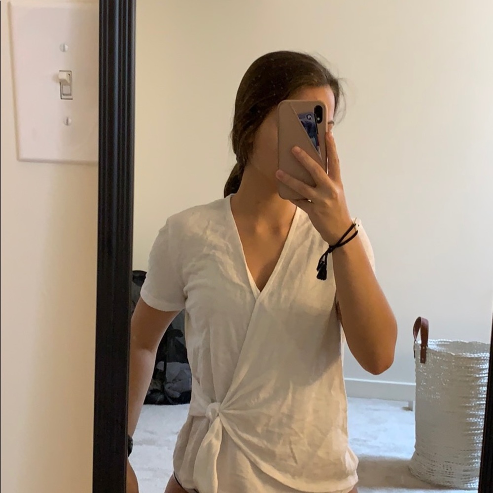 White tie old navy top